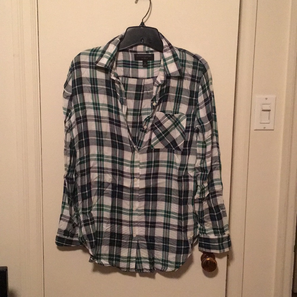 Banana Republic Boyfriend Plaid